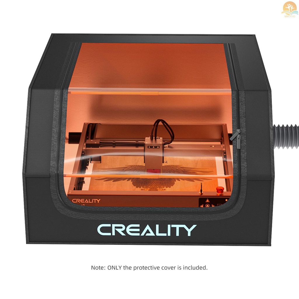 In Stock Creality Cover Pelindung Kandang Laser Engraver Dengan Lubang Angin Pelindung Mata Tahan Api Tahan Debu Peredam Kebisingan Kandang Laser Cutting Pemasangan Mudah Untuk Creality Falc