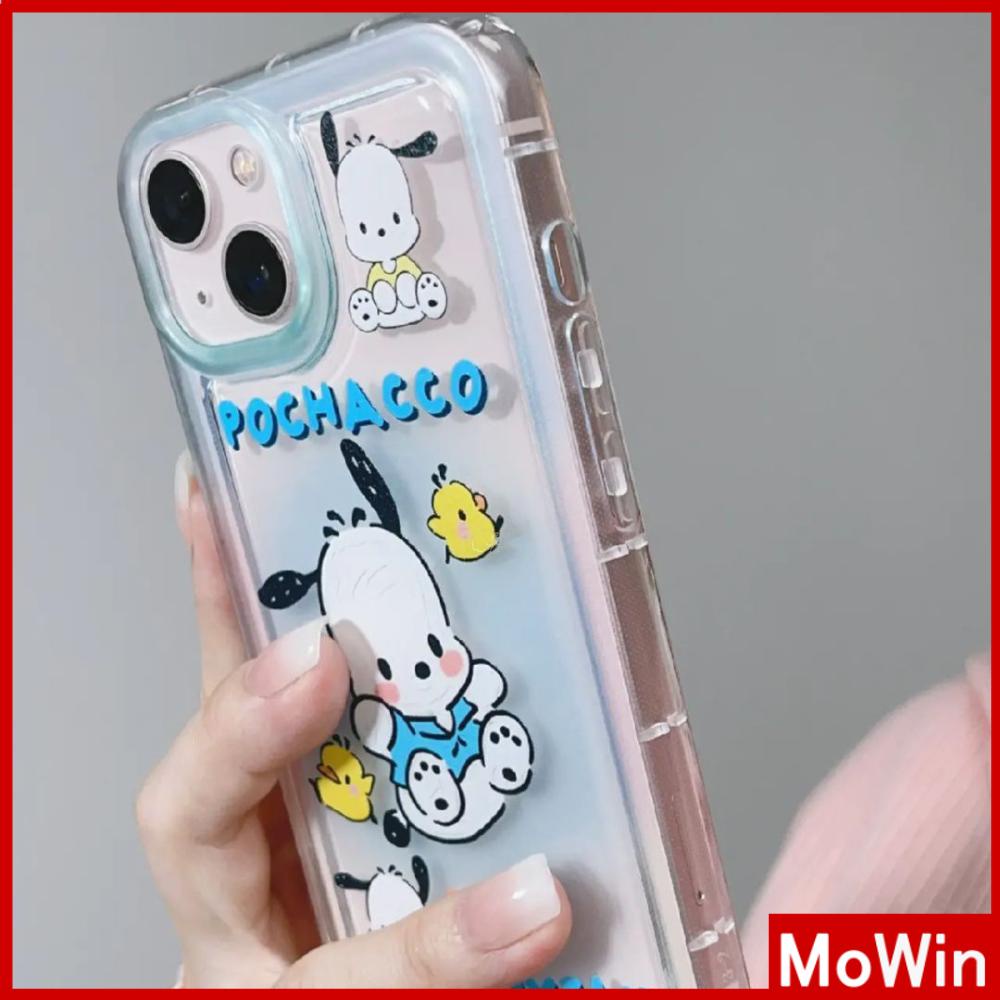 Case iPhone 14 Pro max iPhone Bingkai Foto Kantong Udara Ponsel Case TPU Lembut Transparan Shockproof Perlindungan Lucu Kartun Anjing Kompatibel dengan iPhone 13 Pro max 12 Pro Max 11 xr xs max 7 8