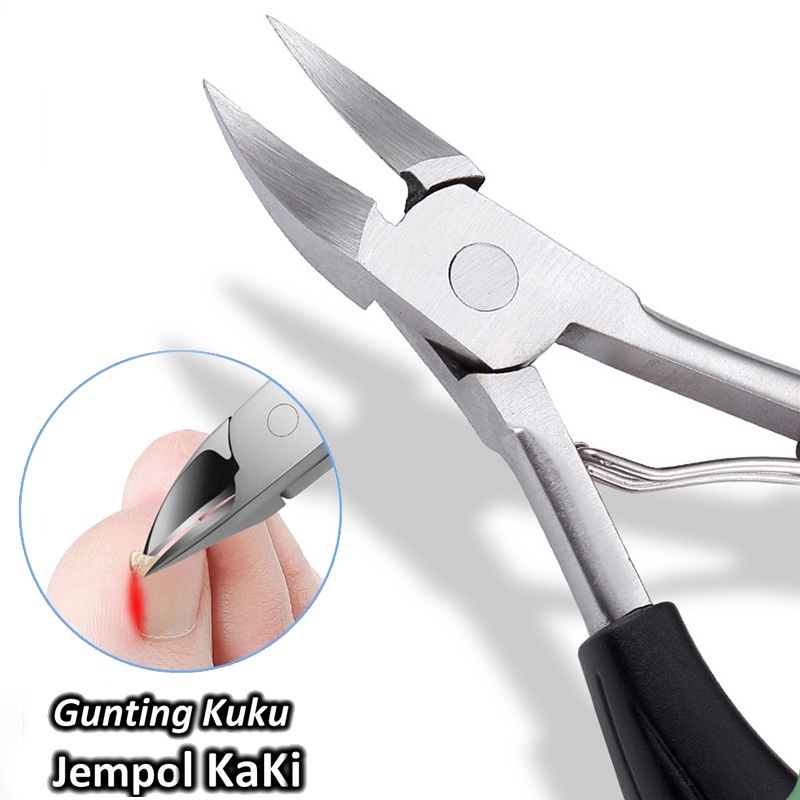 Gunting Kuku Jempol Kaki Anti Cantengan Toe Nail Clipper Edge Cutter