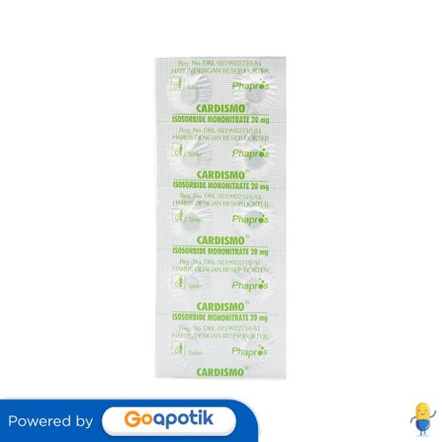 Cardismo 20 Mg Strip 10 Tablet
