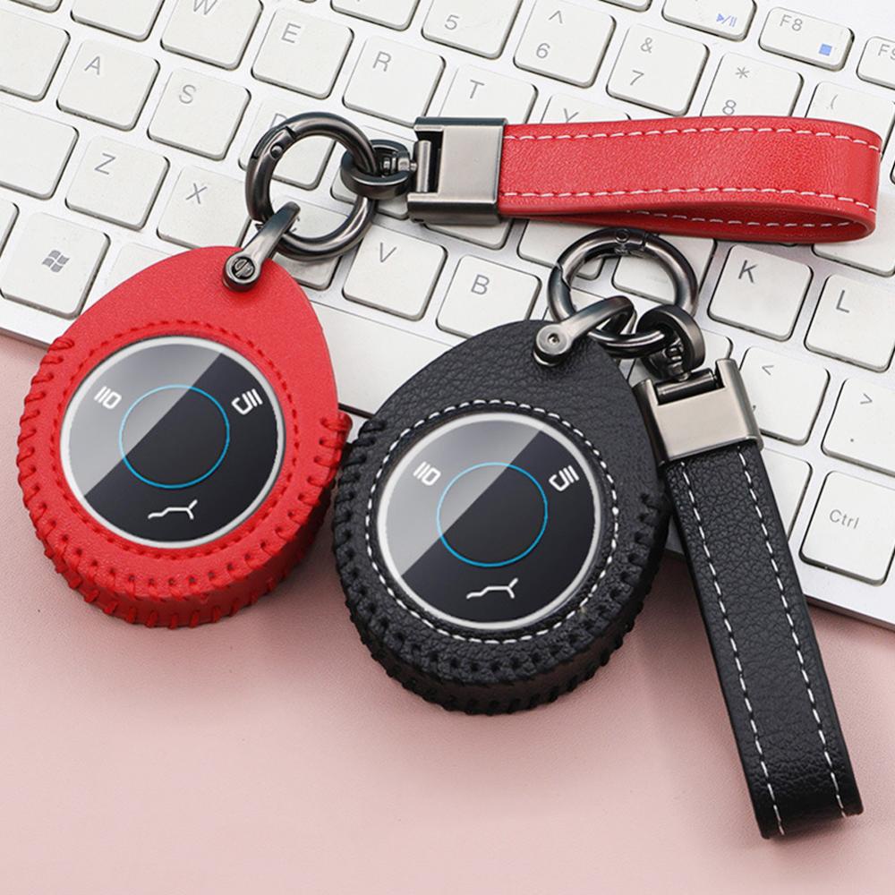Openmall Kulit Mobil Remote Key Case Cover Melindungi Shell Tas Aksesoris Untuk NETA V U PRO NETA V/U PRO EV NTA V-U Hezhong Energi Baru Kendaraan S1X8