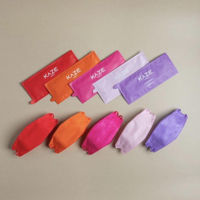 KAZE MASK VIBRANT KN95 MINI KF94 1 BOX 10 PCS - Kf94, 1 BOX