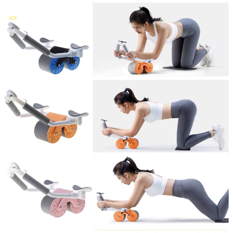Sun Abs Roller Home Workout AB-Roller Wheels Alat Latihan Untuk Latihan Inti
