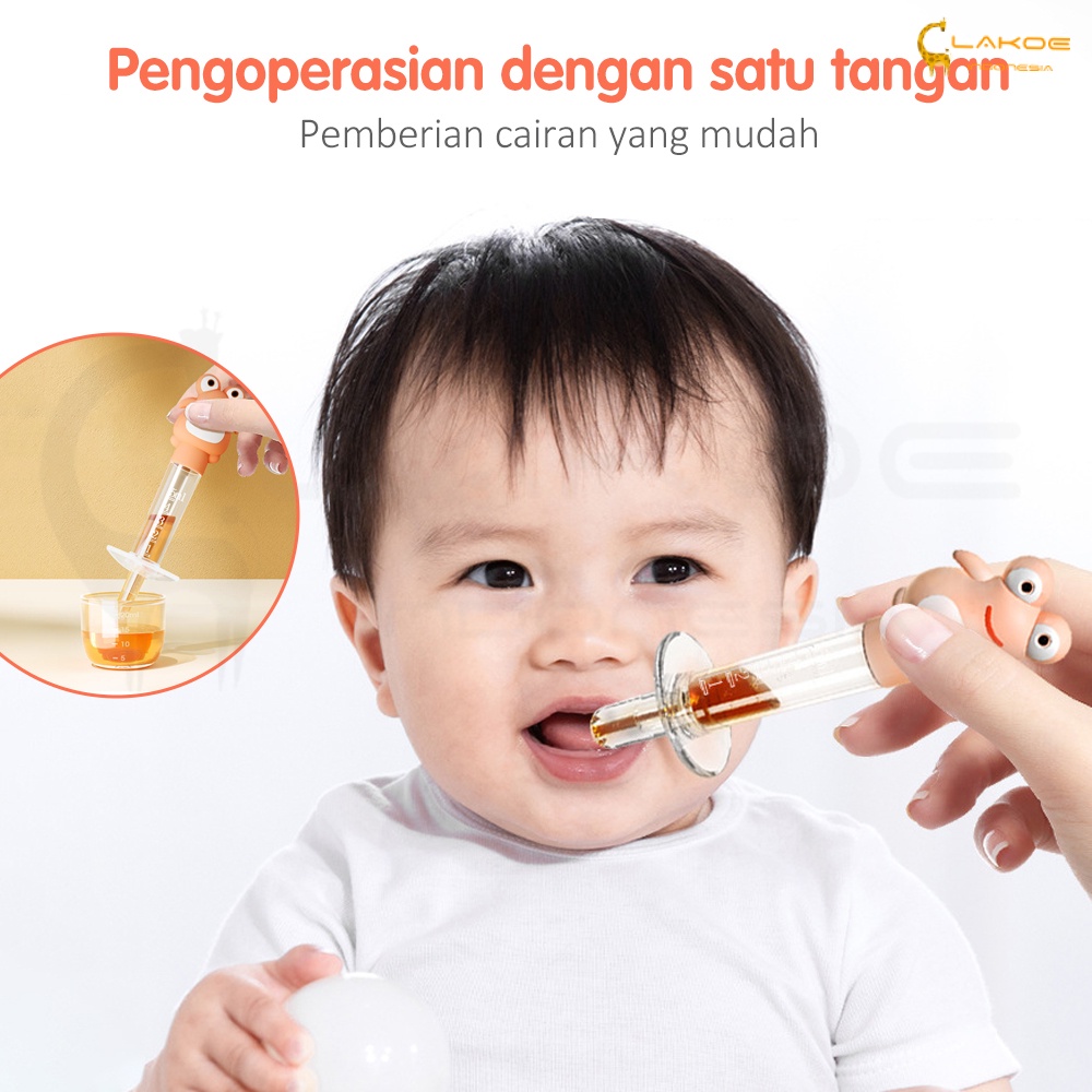 Lakoe Pipet Tetes Obat Bayi Baby Medicine Feeder Alat Bantu Minum Obat Susu/Penyuap suntik bayi