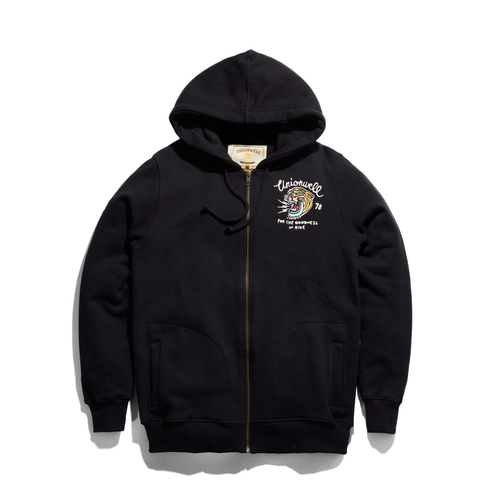 Unionwell Hoodie Zipper Roar Black