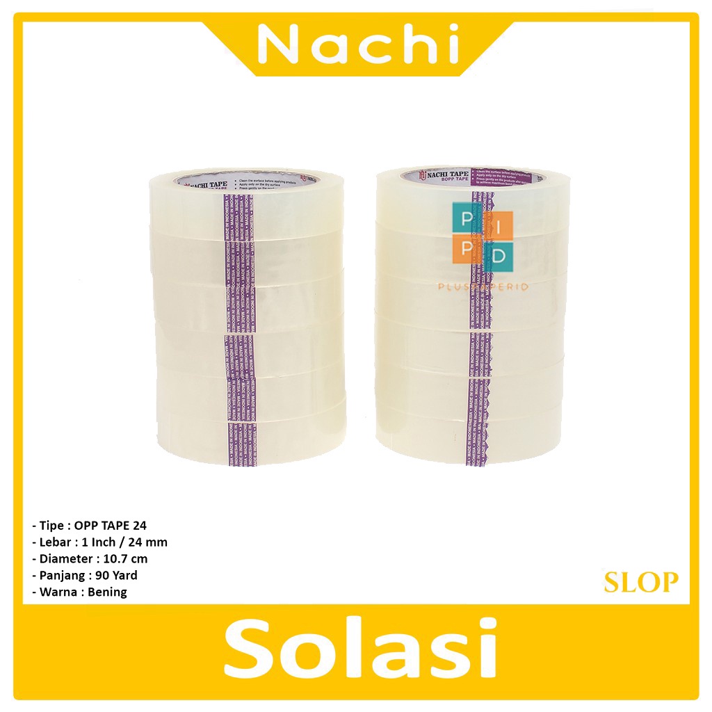 

NACHI - Lakban OPP Transparant 24mm - 1inch - (12 ROLL)