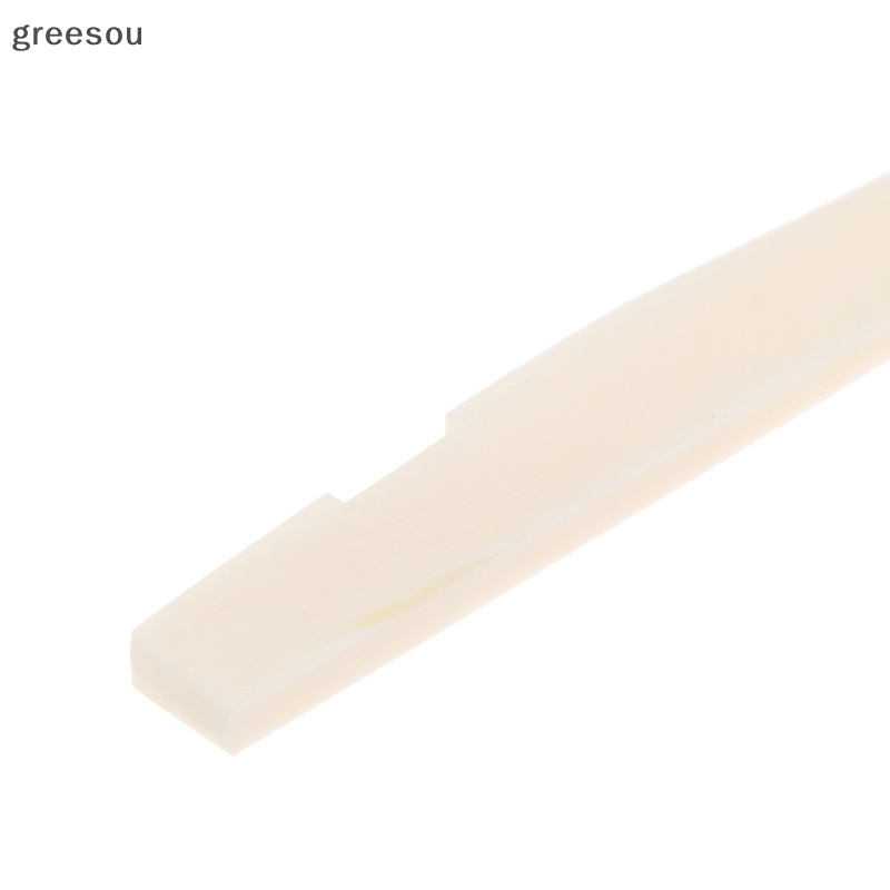 Greesou Real Bone Bridge Saddle Untuk Gitar Akustik Folk 72MM /74MM /76MM /80MM * 12MM ID