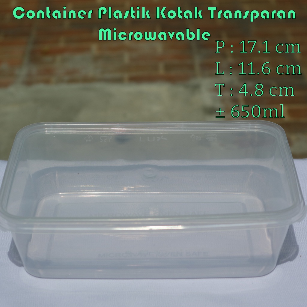 Kotak Makanan Plastik Thinwall Meiji RT 650 ml isi 500 pcs