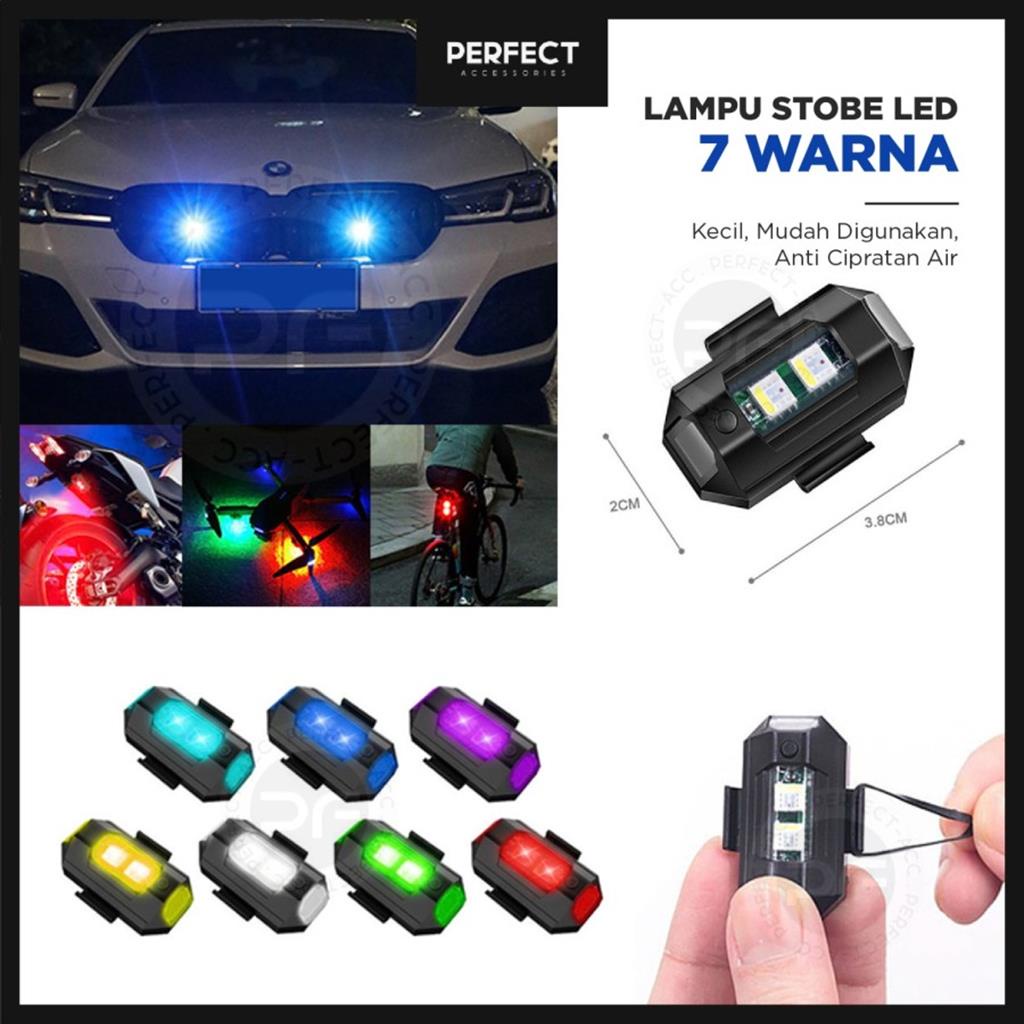 LAMPU LED KEDIP SEPEDA MOTOR MOBIL LAMPU LED USB MODEL PESAWAT LAMPU CUSTOM KODE 1101