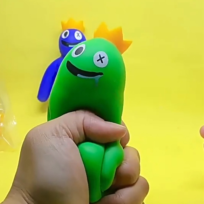PRAMU Mainan Squishy Pencet Rainbow Friends Roblox Anti Stress Squishy Tofu Toy Mainan Boneka Lucu