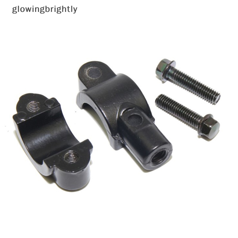 [glowingbrightly] Dudukan Stang Spion Motor Adaptor Clamp Base 8mm Hitam Aluminium Universal Alat Motor TFX