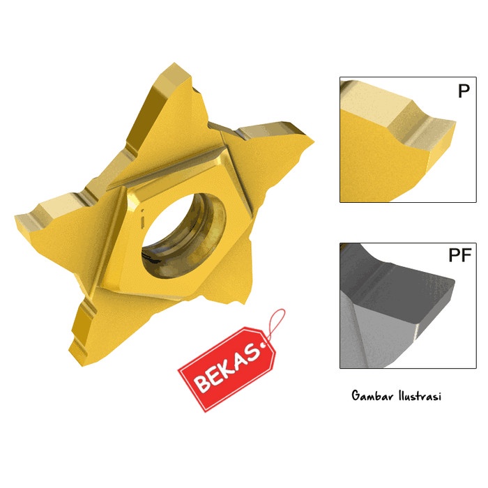 Insert Penta 2.0 Insert Potong 2 mm Mata Potong Bubut Potong