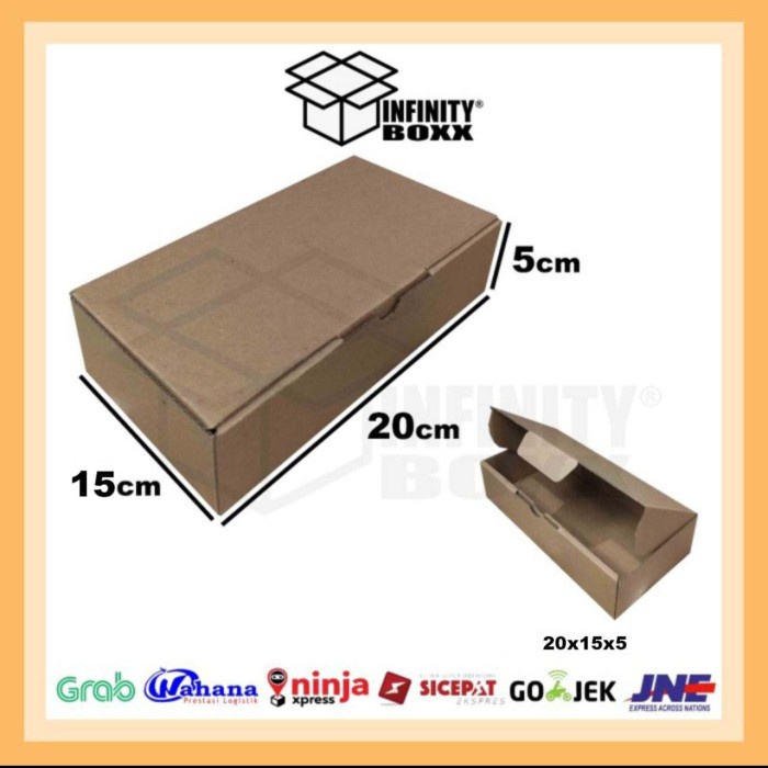 

kotak kardus pizza box die cut ukuran 20x15x5 cm