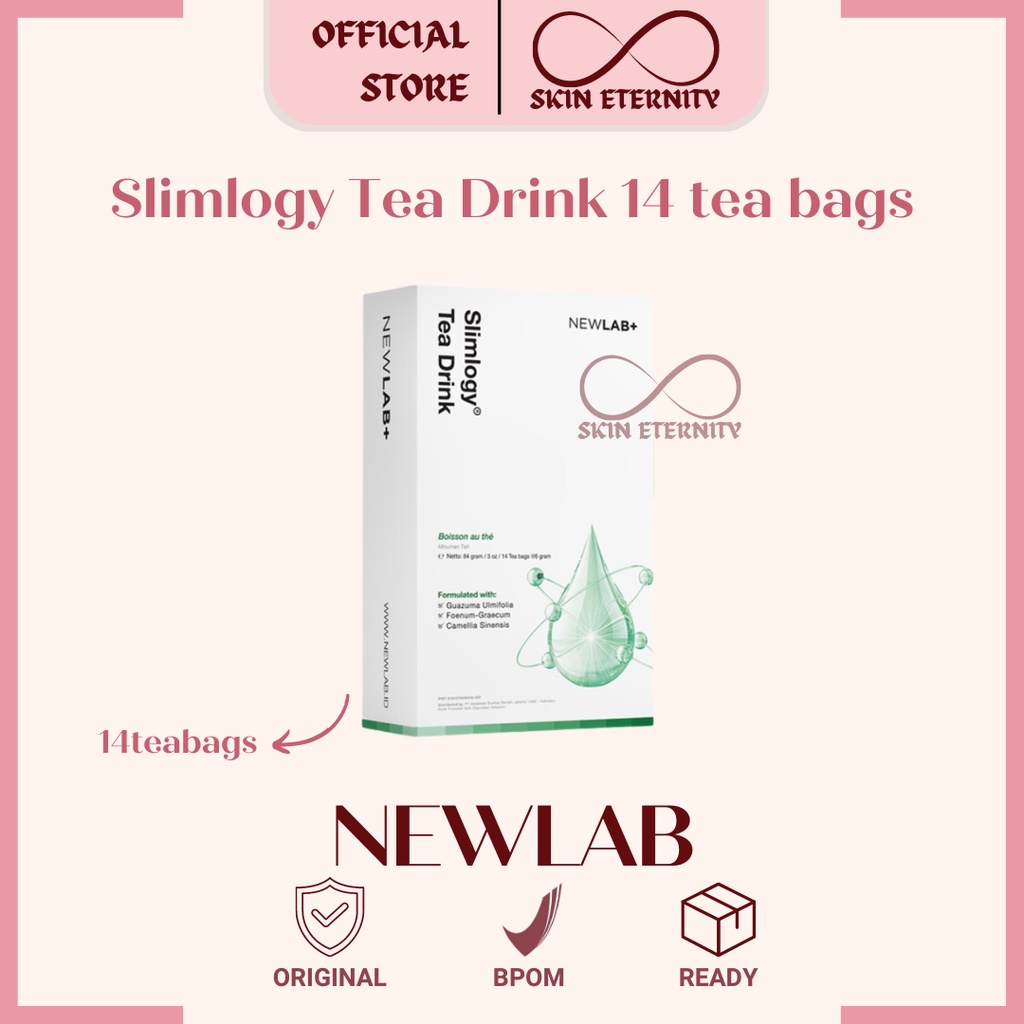 Beaudelab SlimFazz Tea Drink Pelangsing Herbal | Makanan Diet | Detox 14 Teabags | BPOM
