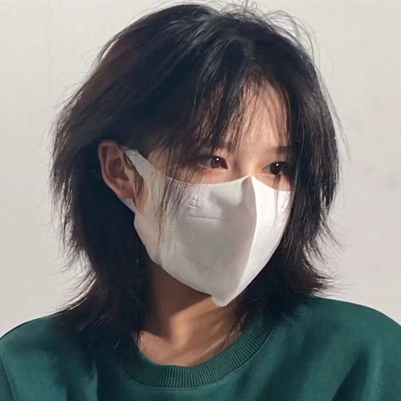 Wig ekor serigala laki-laki rambut panjang samurai Jepang kepala samurai kepala anak laki-laki wig k