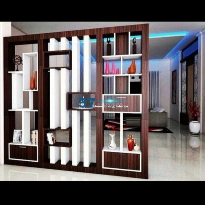 Partisi Penyekat Pemisah Ruangan minimalis Bahan Plywood HPL / Duco