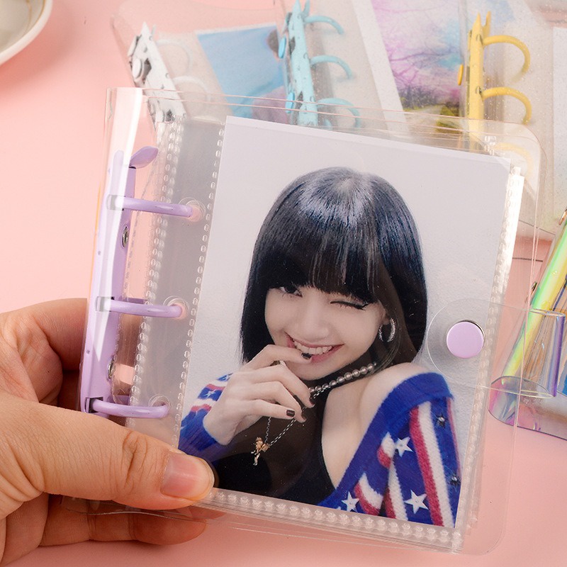 

Cover Glittery Jelly Binder MPC Kpop Photocard Khusus MPC Card Mini / Journaling A7 Polaroid Foto Photo Card Kartu Emas Ganteng