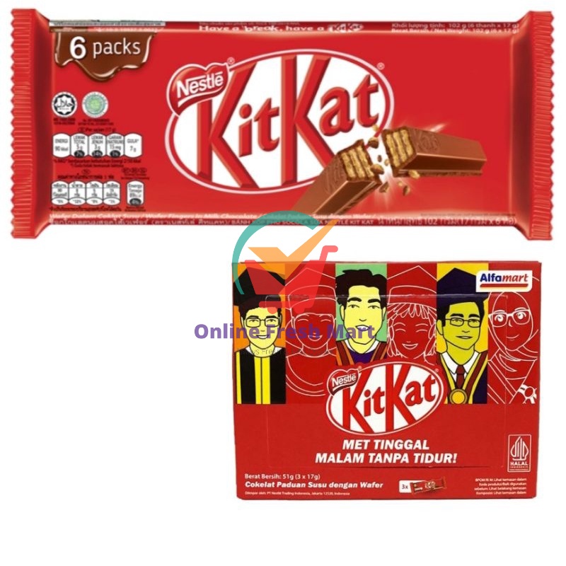 

Kit Kat Red Original chocolate 2F multipack kitkat coklat graduate limited - Online Fresh Mart Denpasar