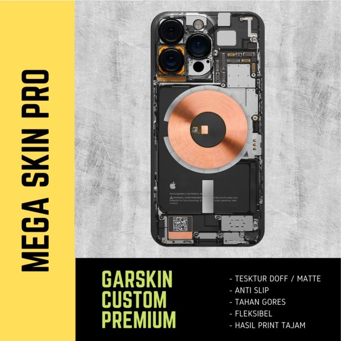 Skin iphone 13 pro max fullbody - isi 2 buah - mesin