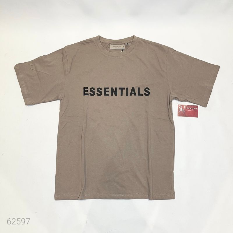 Tshirt Fear Of God FOG Essentials SS20 Logo Tshirt Taupe BNIP Bvs