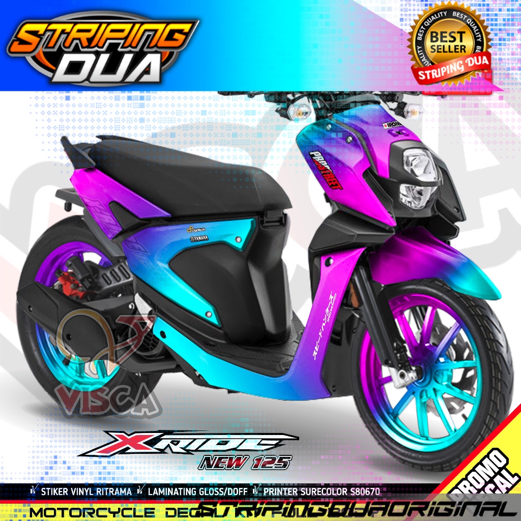 Decal X Ride 125 Full Body Stiker X Ride 125 Full Body Stiker Motor Xride 125 Full Body BUNGLON