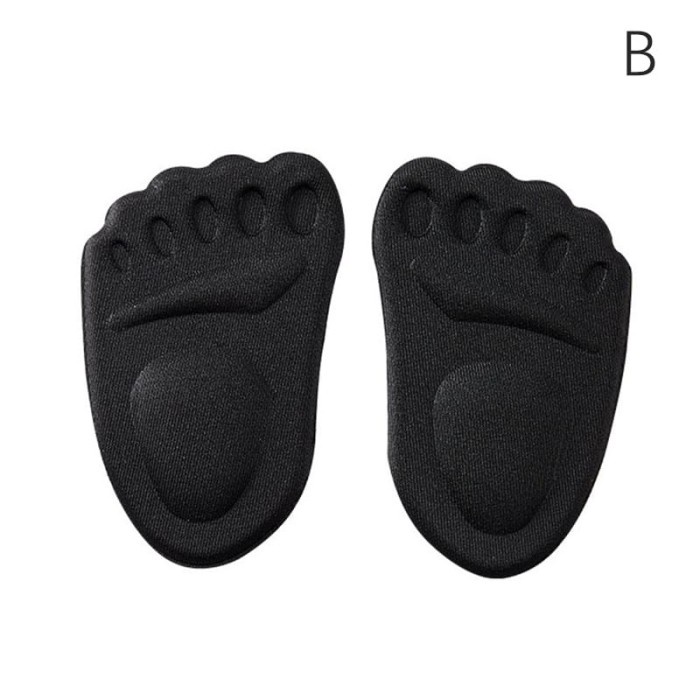 INSOLE SEPATU KEBESARAN BANTALAN SEPATU DEPAN SOL SEPATU HEELS - Hitam