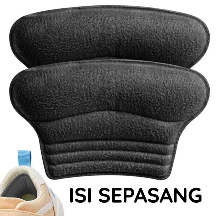 PREMIUM INSOLE GANJALAN SEPATU ANAK KEBESARAN SOL TUMIT SEPATU ANAK - Hitam