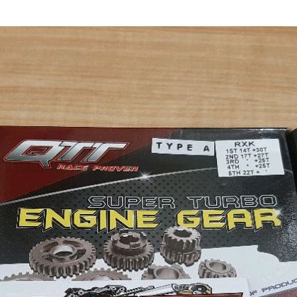 GEAR GIR BOX RASIO YAMAHA RX KING RX K RX S QTT RACING TYPE A 14/30 17/27 ORIGINAL QTT RACING