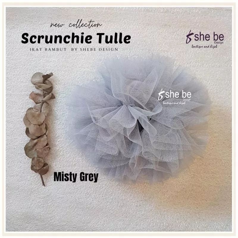 Promo Scrunchie Cepol Hijab Tile Tille Jumbo/Ikat Rambut Hijab-8