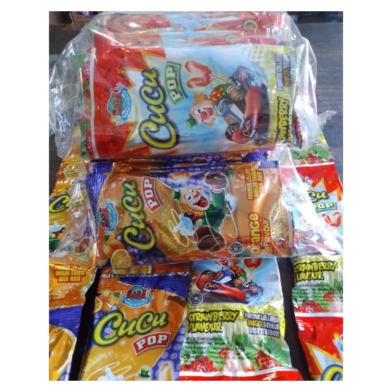 

Permen Cucu Pop 1 Pack isi 2 Renceng