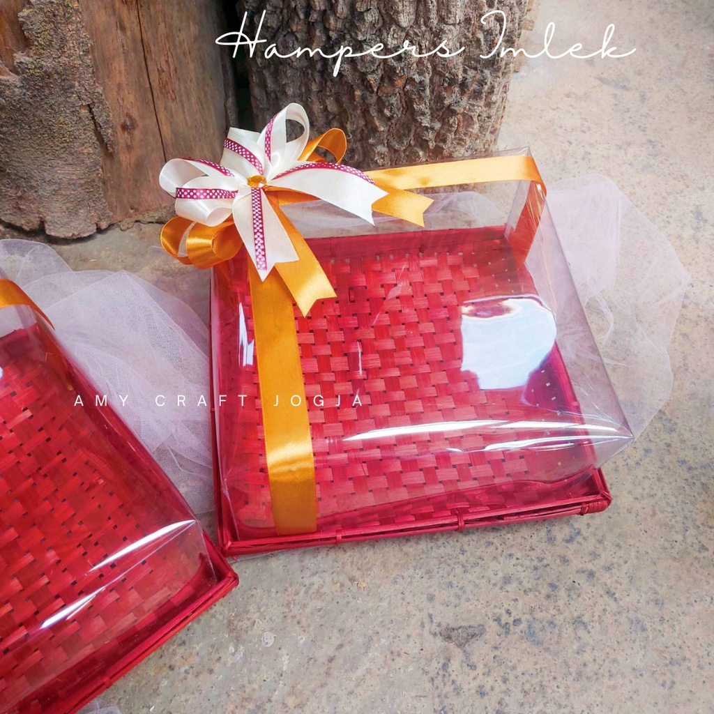 

HAMPERS IMLEK | Piring bambu kotak seserahan unik kotak hantaran kotak buah kotak pudding