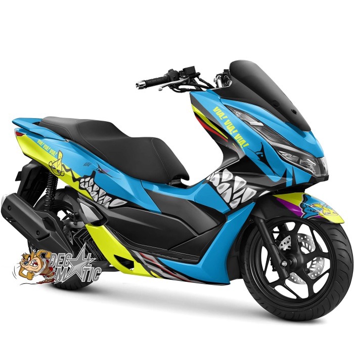 Decal PCX Full Body - Stiker Full Body Motor Honda PCX 160 / PCX150 Hiu Shark 1