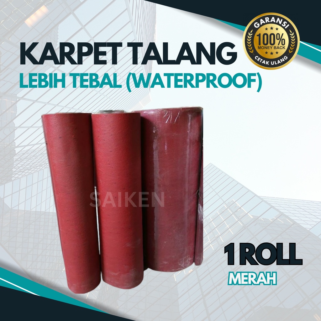 KARPET TALANG MERAH 1 roll lebar 60cm