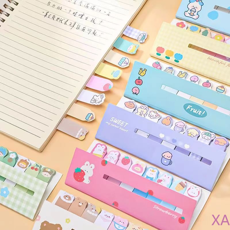 

Index Sticker Sticky Note/8 in 1 Sticker Bookmark Karakter Hewan Lucu Bookmark Stationery Memo (120 lembar)