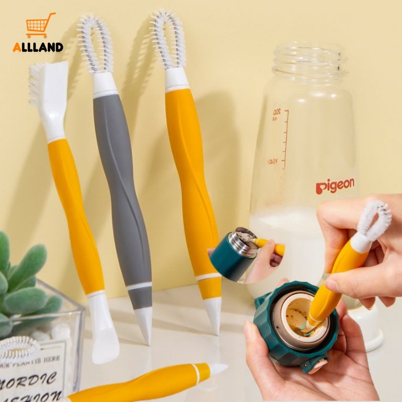 Sikat Pembersih Celah Alur Multi Fungsional/Gadget Dekontaminasi Botol Bayi Dapat Digantung/Tip Head Shovel Head Cup Brush