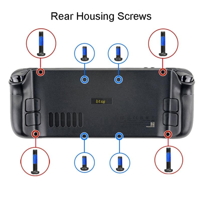 Btsg Sekrup Metal Pengganti Konsol Game Back Cover Housing Skrup/Sekrup Set Lengkap/Tools Aksesoris Gaming Untuk Steam