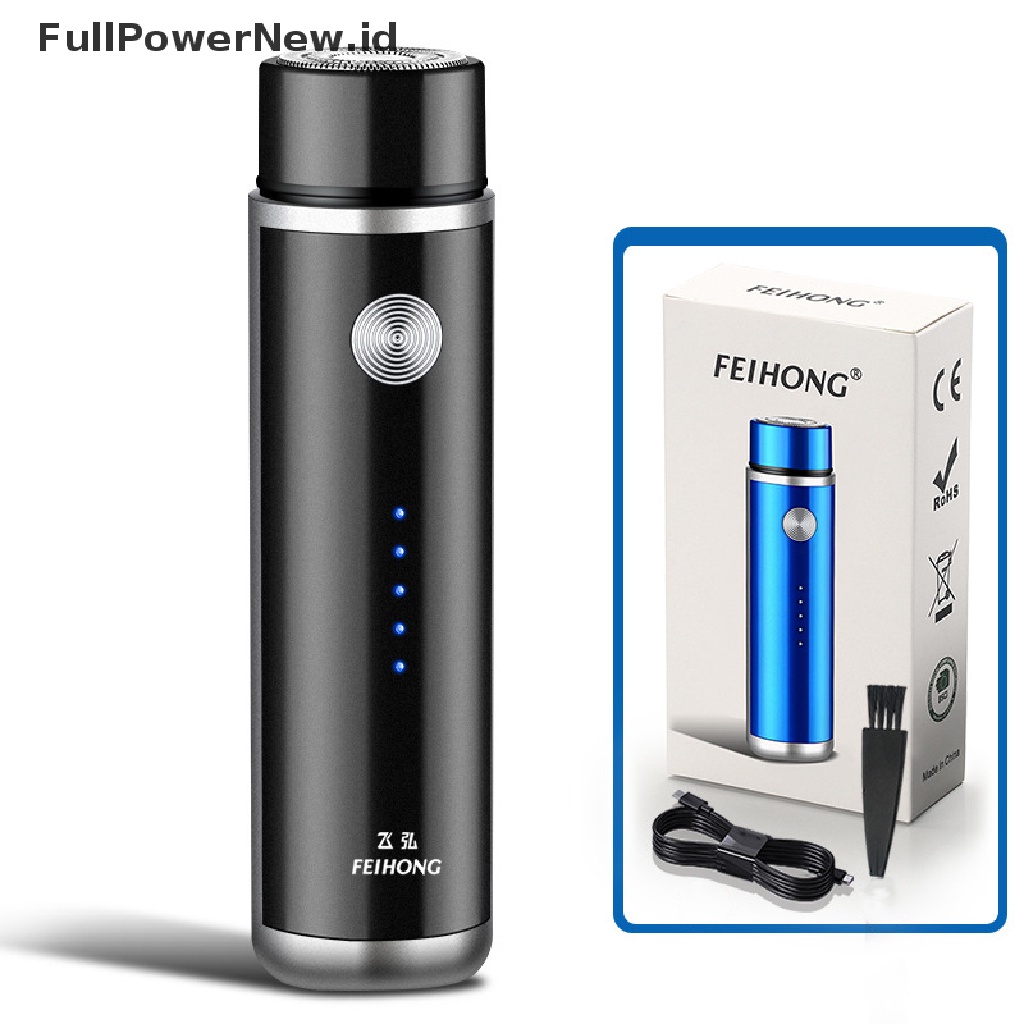 Power Alat Cukur Mini Elektrik Pria Portable Shaver USB Charging Muka Alat Cukur Full Body ID