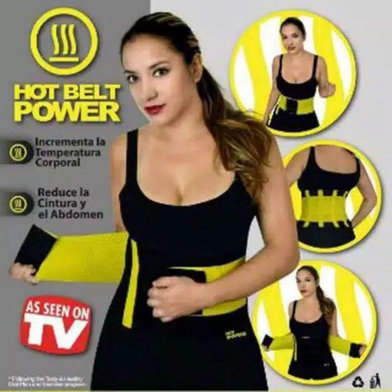 Korset Pelangsing Perut Buncit Pembakar Lemak Pria dan Wanita Hot Shapers Power Belt