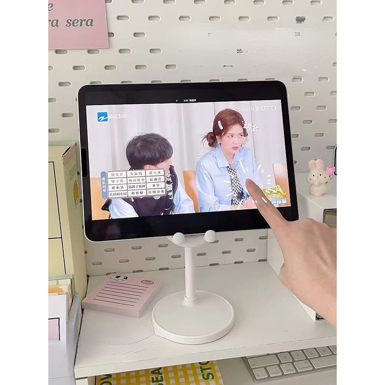 Kartun Telinga Kelinci Dudukan Ponsel Desktop Lazy Person Holder Tinggi Dapat Disesuaikan Teleskopik Holder Portable Handphone Aksara Jawa: Tablet Universal Holder