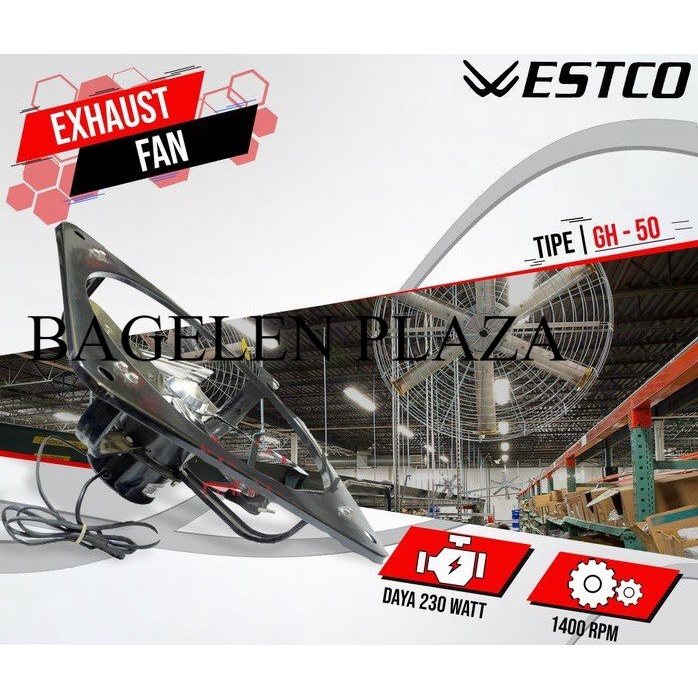 Obral Exhaust Fan Westco GH 50 Kipas Dinding 20 Inch 230 Watt GH50