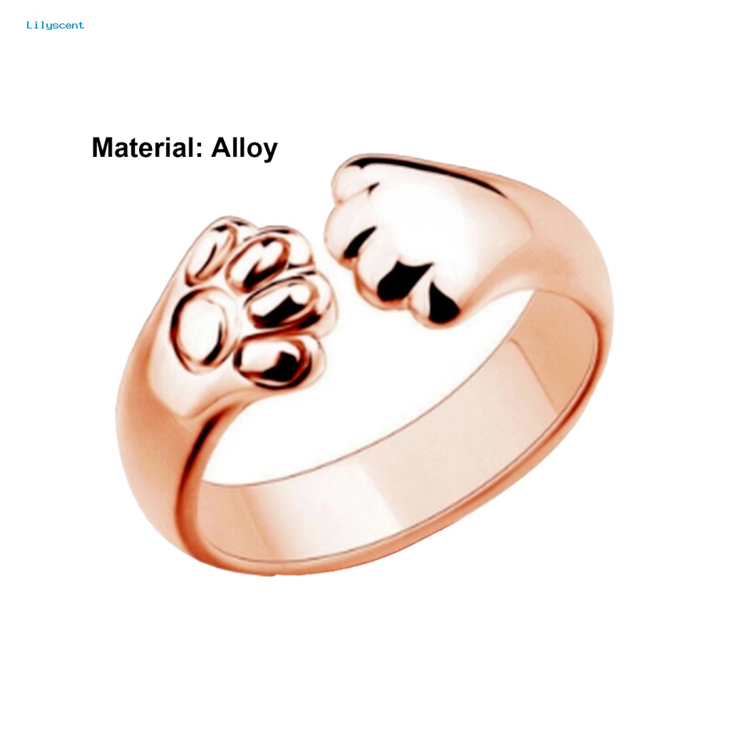 Lilyscent Perempuan Chic Cincin Perhiasan Hadiah Indah Terang Kilau Cincin Geometris