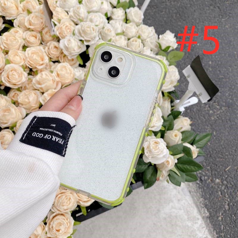 New 6Colors Clear Galaxy Point Flash Casing Soft Case HP iP iPhone 14 13 12 11 Pro Max FTD Good Camera Cover Apple