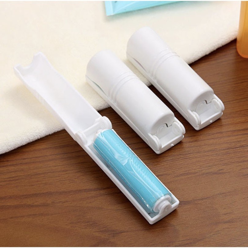 Sticky Lint Roller Lipat / Alat Pembersih Debu Kotoran Bulu Rambut Benang / Washable Foldable Sticky Lint Brush / Rol Sikat Pengangkat Serat Di Pakaian Remover Multifungsi / Rol pengangkat bulu hewan
