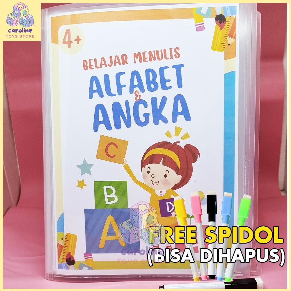 Buku Belajar Menulis Angka dan Huruf 4 5 6 Tahun Balita Pra TK Pra Sekolah Buku Aktivitas Anak Bisa 