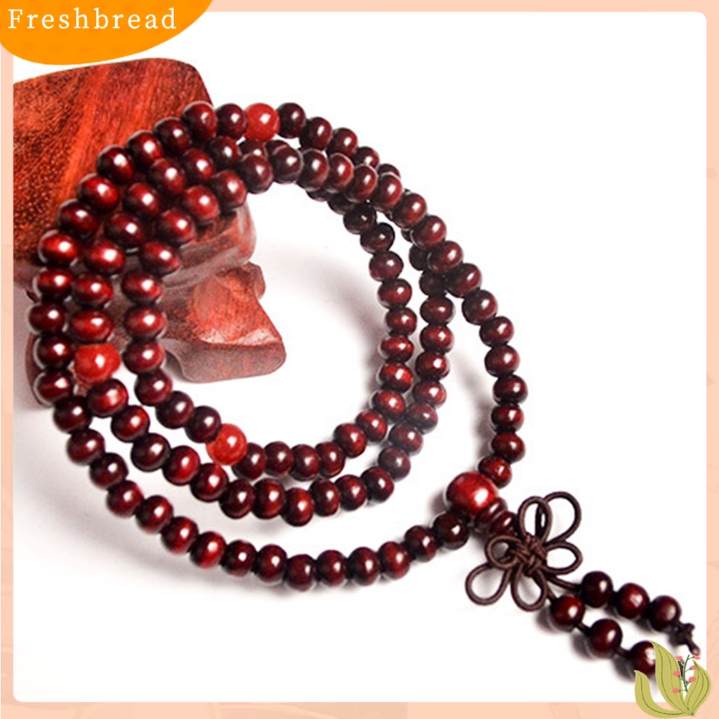 &lt; Freshbread &gt; Gelang Multilayer Perhiasan Hadiah Kayu Fashion Wooden Beads Gelang Kalung Untuk Kekasih