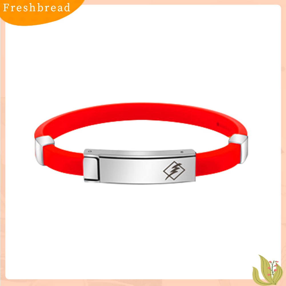 &lt; Freshbread &gt; Sport Silikon Energi Elektrostatik Keseimbangan Neg Ions Buckle Wristband Bracelet