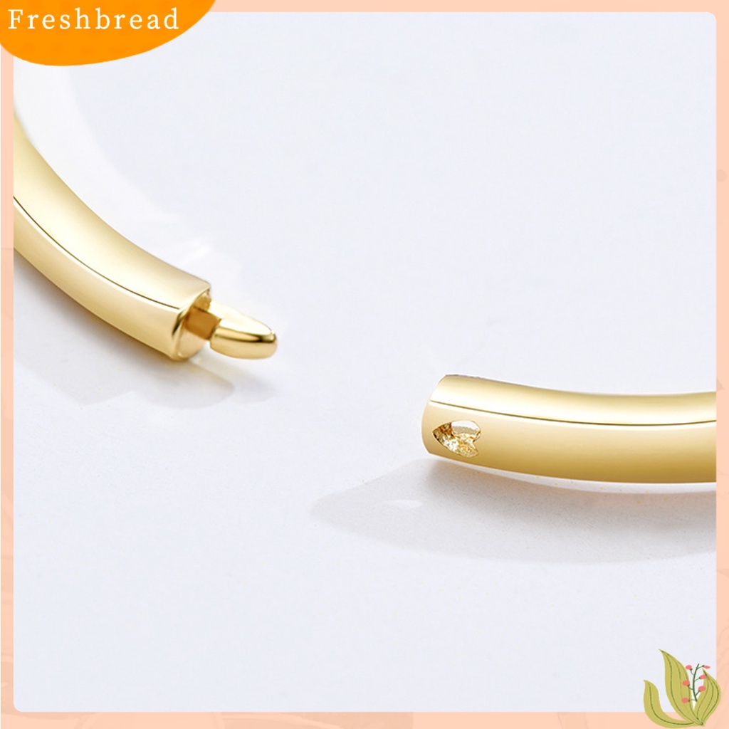 &lt; Freshbread &gt; Modis Wanita Bergelombang Garis Tilde Berlian Imitasi Dekorasi Pesta Hadiah Foto Prop Bangle