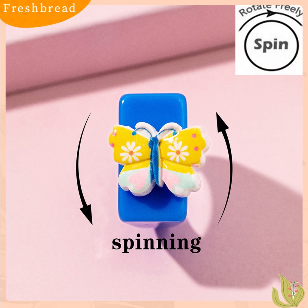 &lt; Freshbread &gt; Cincin Jari Pita Lebar Lucu Trendy Unik Colorful Cincin Resin Multi Gaya Untuk Anak Perempuan