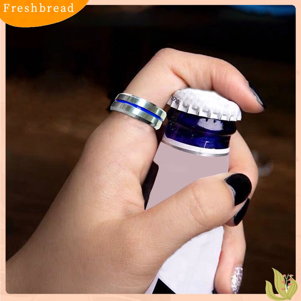 &lt; Freshbread &gt; Cincin Pembuka Bir Eye-catching Cincin Pembuka Botol Logam Tahan Lama Perlengkapan Bir Untuk Pesta