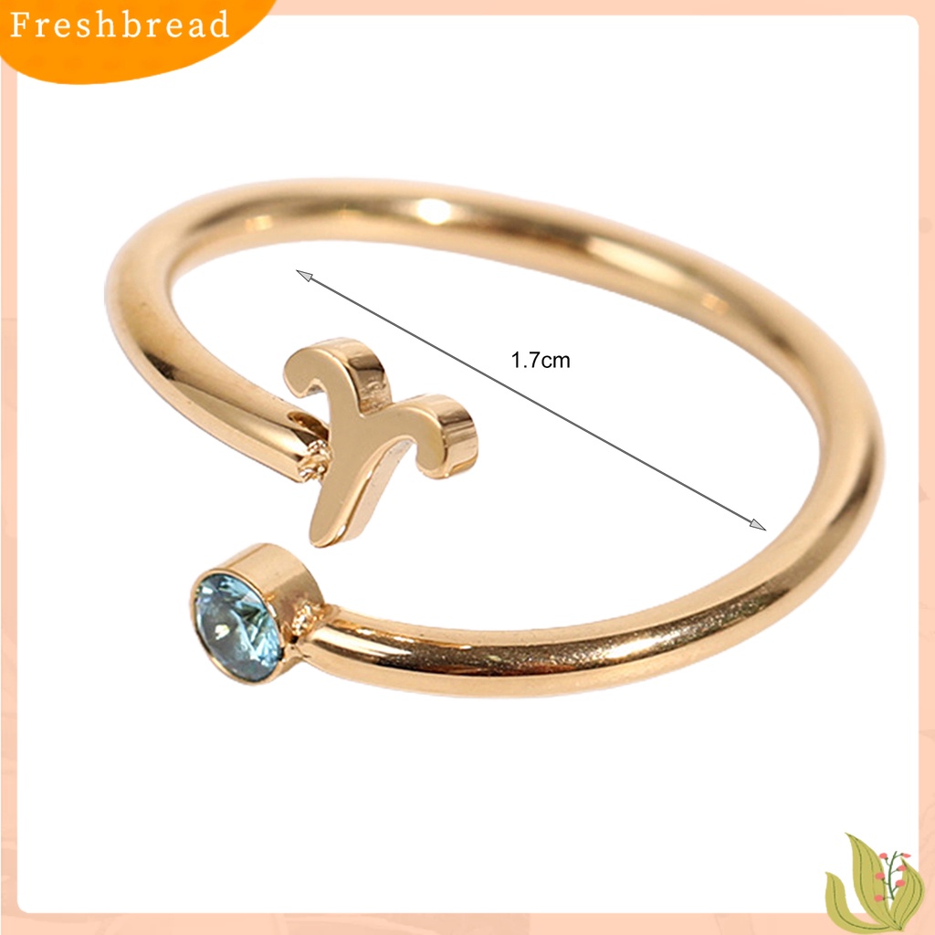 &lt; Freshbread &gt; Wanita Cincin Konstelasi Berlian Imitasi Klasik Fashion Penampilan Electroplating Finger Ring Untuk Pakaian Sehari-Hari